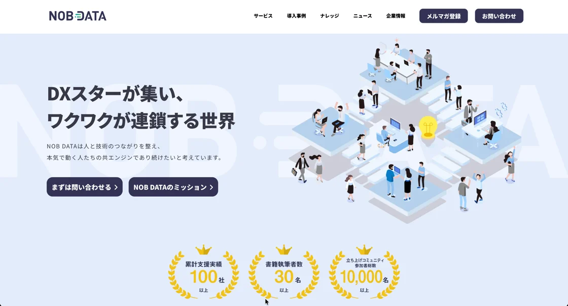 NOB DATAのHPリニューアルしました